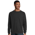 Deep Black - Back - NEOBLU Mens Nelson French Terry Sweatshirt