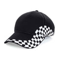 Black - Front - Beechfield Unisex Adult Grand Prix Baseball Cap