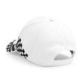 White - Back - Beechfield Unisex Adult Grand Prix Baseball Cap