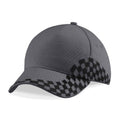 Graphite Grey - Front - Beechfield Unisex Adult Grand Prix Baseball Cap