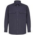 Khaki - Pack Shot - Front Row Mens Cotton Drill Overshirt