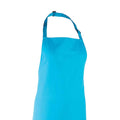 Turquoise - Back - Premier Unisex Adult Colours Full Apron