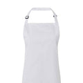 White - Back - Premier Unisex Adult Colours Full Apron