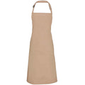 Latte - Front - Premier Unisex Adult Colours Full Apron