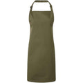 Olive - Front - Premier Unisex Adult Colours Full Apron