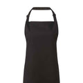 Black - Back - Premier Unisex Adult Colours Full Apron