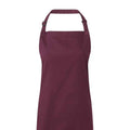 Aubergine - Back - Premier Unisex Adult Colours Full Apron