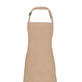 Latte - Back - Premier Unisex Adult Colours Full Apron