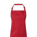 Red - Back - Premier Unisex Adult Colours Full Apron