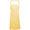 Lemon - Front - Premier Unisex Adult Colours Pocket Full Apron