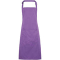 Rich Violet - Front - Premier Unisex Adult Colours Pocket Full Apron