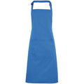 Sapphire Blue - Front - Premier Unisex Adult Colours Pocket Full Apron