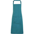 Teal - Front - Premier Unisex Adult Colours Pocket Full Apron