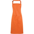 Terracotta - Front - Premier Unisex Adult Colours Pocket Full Apron