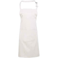 White - Front - Premier Unisex Adult Colours Pocket Full Apron