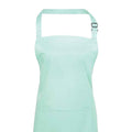 Aqua - Back - Premier Unisex Adult Colours Pocket Full Apron