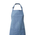 Blue Denim - Back - Premier Unisex Adult Colours Pocket Full Apron