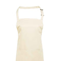 Natural - Back - Premier Unisex Adult Colours Pocket Full Apron