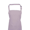 Lilac - Back - Premier Unisex Adult Colours Pocket Full Apron