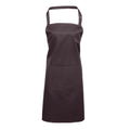 Charcoal - Front - Premier Unisex Adult Colours Pocket Full Apron