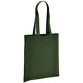 Forest Green - Front - Brand Lab Organic Cotton Long Handle Shopper Bag