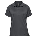 Black - Side - Stormtech Womens-Ladies Milano Sports Polo Shirt