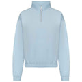 Sky Blue - Front - Awdis Womens-Ladies Cropped Sweatshirt