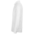 White - Back - NEOBLU Mens Basile Pique Formal Shirt