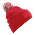 Classic Red-Off White - Front - Beechfield Snowstar Beanie