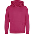 Hot Pink - Front - Awdis Childrens-Kids Hoodie