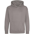 Platinum Grey - Front - Awdis Childrens-Kids Hoodie