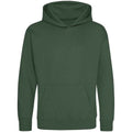 Bottle Green - Front - Awdis Childrens-Kids Hoodie