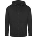 Jet Black - Front - Awdis Mens Full Zip Hoodie