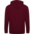 Burgundy - Back - Awdis Mens Full Zip Hoodie