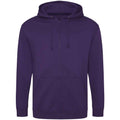 Purple - Front - Awdis Mens Full Zip Hoodie