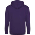 Purple - Back - Awdis Mens Full Zip Hoodie