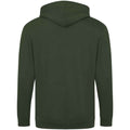 Forest Green - Front - Awdis Mens Full Zip Hoodie