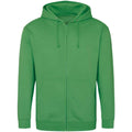 Kelly Green - Front - Awdis Mens Full Zip Hoodie