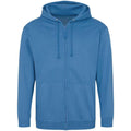 Sapphire Blue - Front - Awdis Mens Full Zip Hoodie