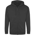 Storm Grey - Front - Awdis Mens Full Zip Hoodie