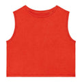 Paprika Red - Front - Native Spirit Womens-Ladies Faded Cropped Tank Top