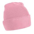 Dust Pink - Front - Beechfield Unisex Adult Patch Beanie