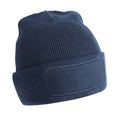 French Navy - Front - Beechfield Unisex Adult Patch Beanie