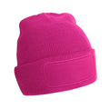 Fuchsia - Front - Beechfield Unisex Adult Patch Beanie