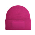 Fuchsia - Back - Beechfield Unisex Adult Patch Beanie