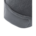 Graphite Grey - Back - Beechfield Unisex Adult Patch Beanie