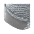 Heather Grey - Back - Beechfield Unisex Adult Patch Beanie