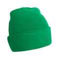 Kelly Green - Front - Beechfield Unisex Adult Patch Beanie