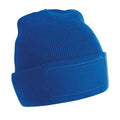 Bright Royal Blue - Front - Beechfield Unisex Adult Patch Beanie