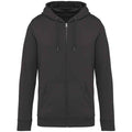 Iron Grey - Front - Native Spirit Unisex Adult Full Zip Hoodie